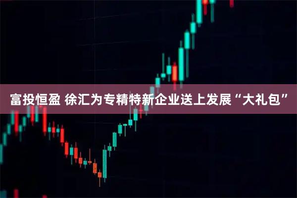 富投恒盈 徐汇为专精特新企业送上发展“大礼包”