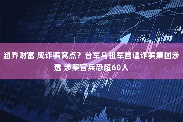 涵乔财富 成诈骗窝点？台军马祖军营遭诈骗集团渗透 涉案官兵恐超60人